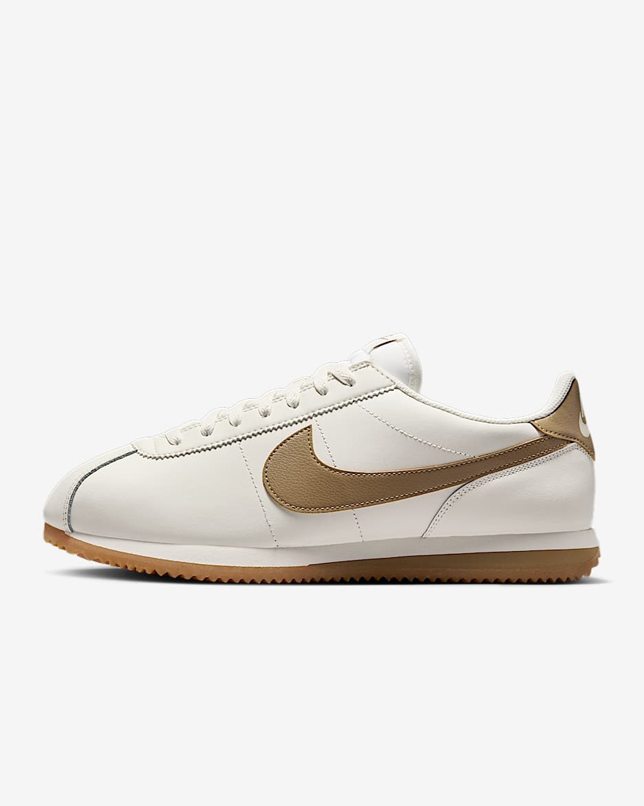 Tenis para hombre Nike Cortez Leather - Vela/Amarillo goma/Beige paracaídas