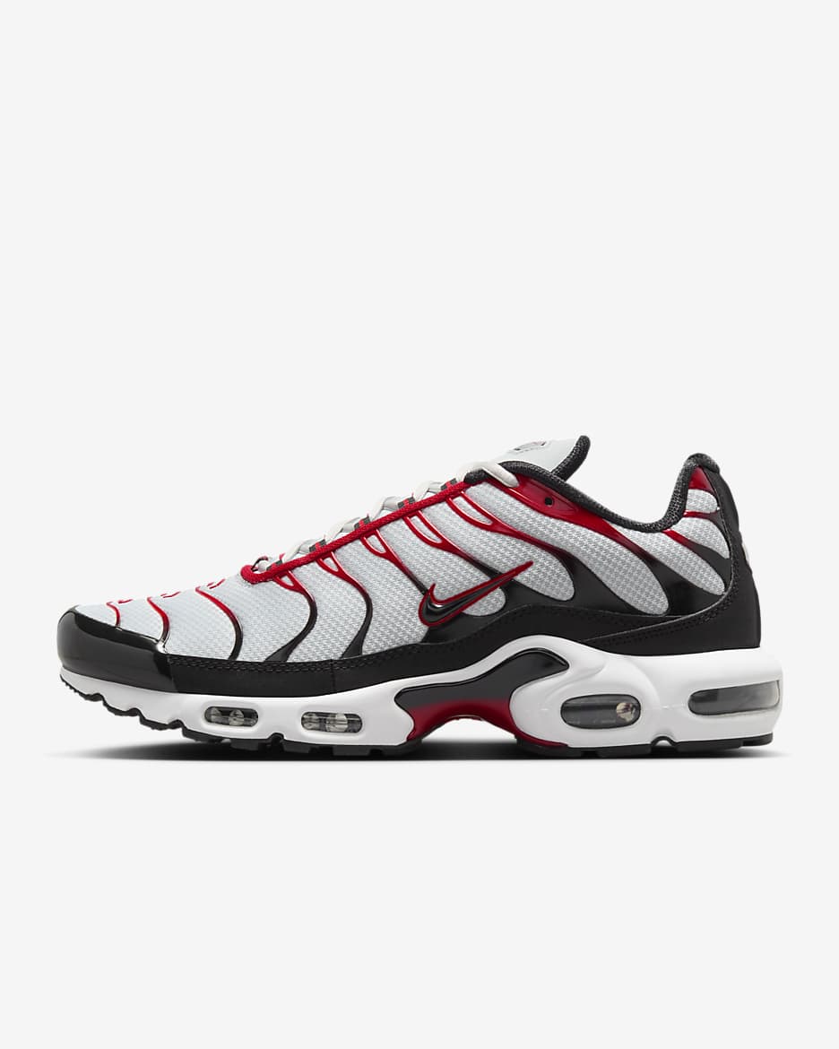 Chaussure Nike Air Max Plus pour homme - Pure Platinum/Noir/Blanc/University Red