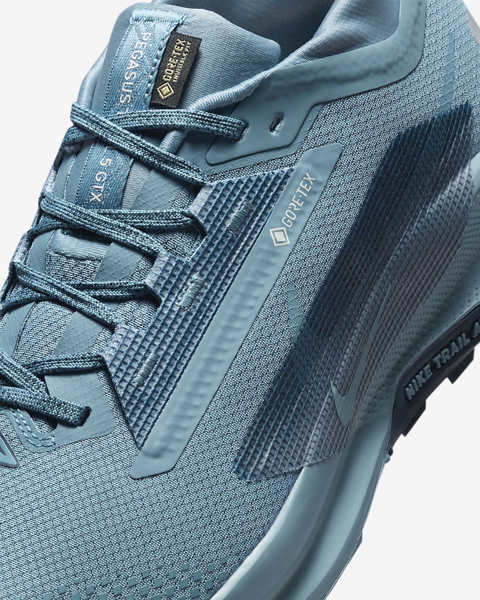 Nike Pegasus Trail 5 GORE-TEX Men's Waterproof Trail-Running Shoes - Smoky Blue/Light Silver/Armoury Navy/Smoky Blue