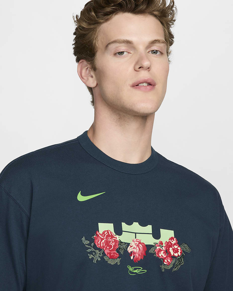 T-shirt de basket LeBron Max90 pour homme - Armory Navy