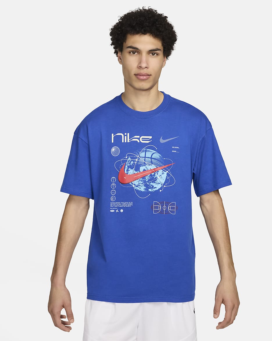 Ανδρικό T-Shirt μπάσκετ Max90 Nike - Game Royal