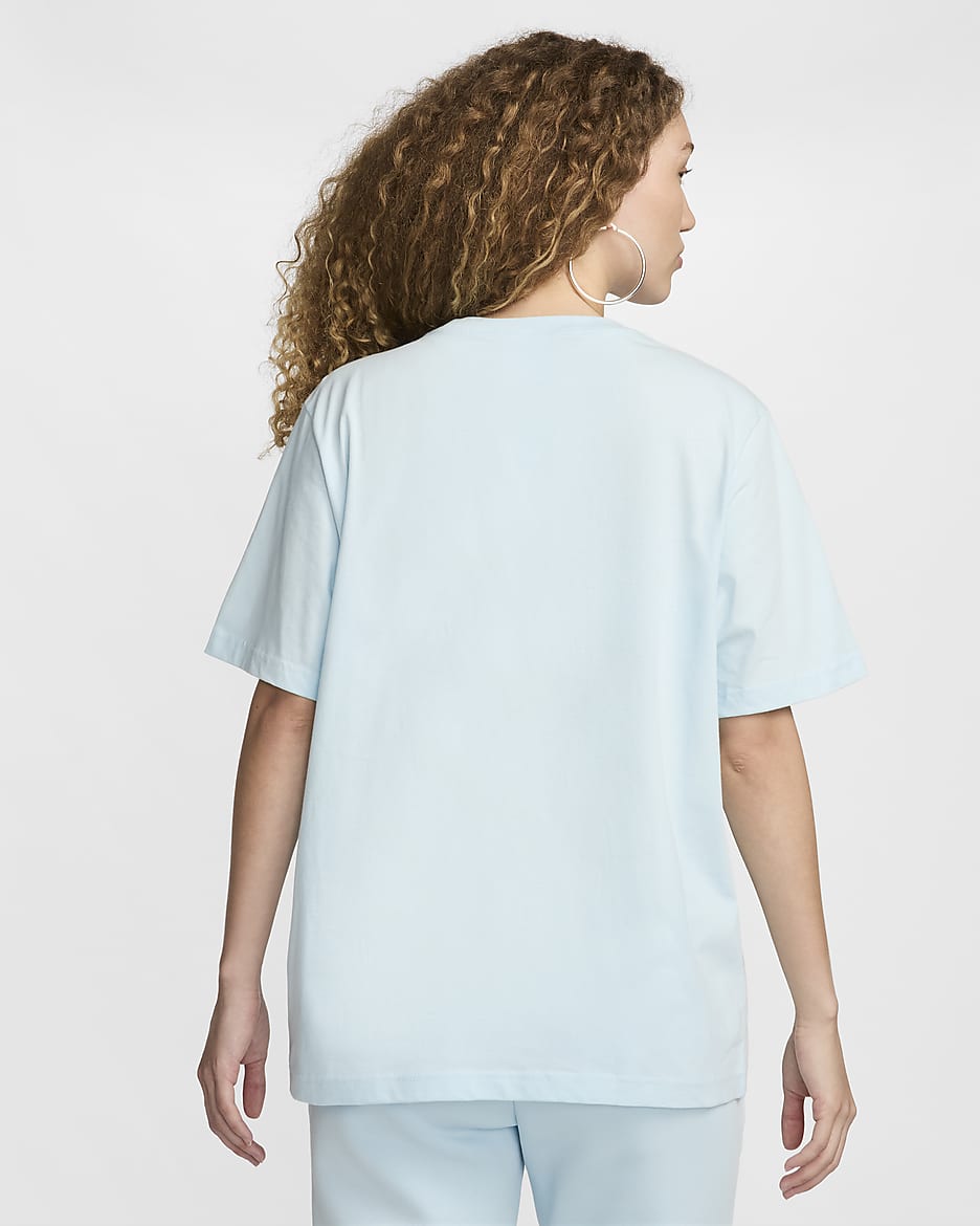 Playera para mujer Nike Sportswear Essential - Azul glacial/Blanco