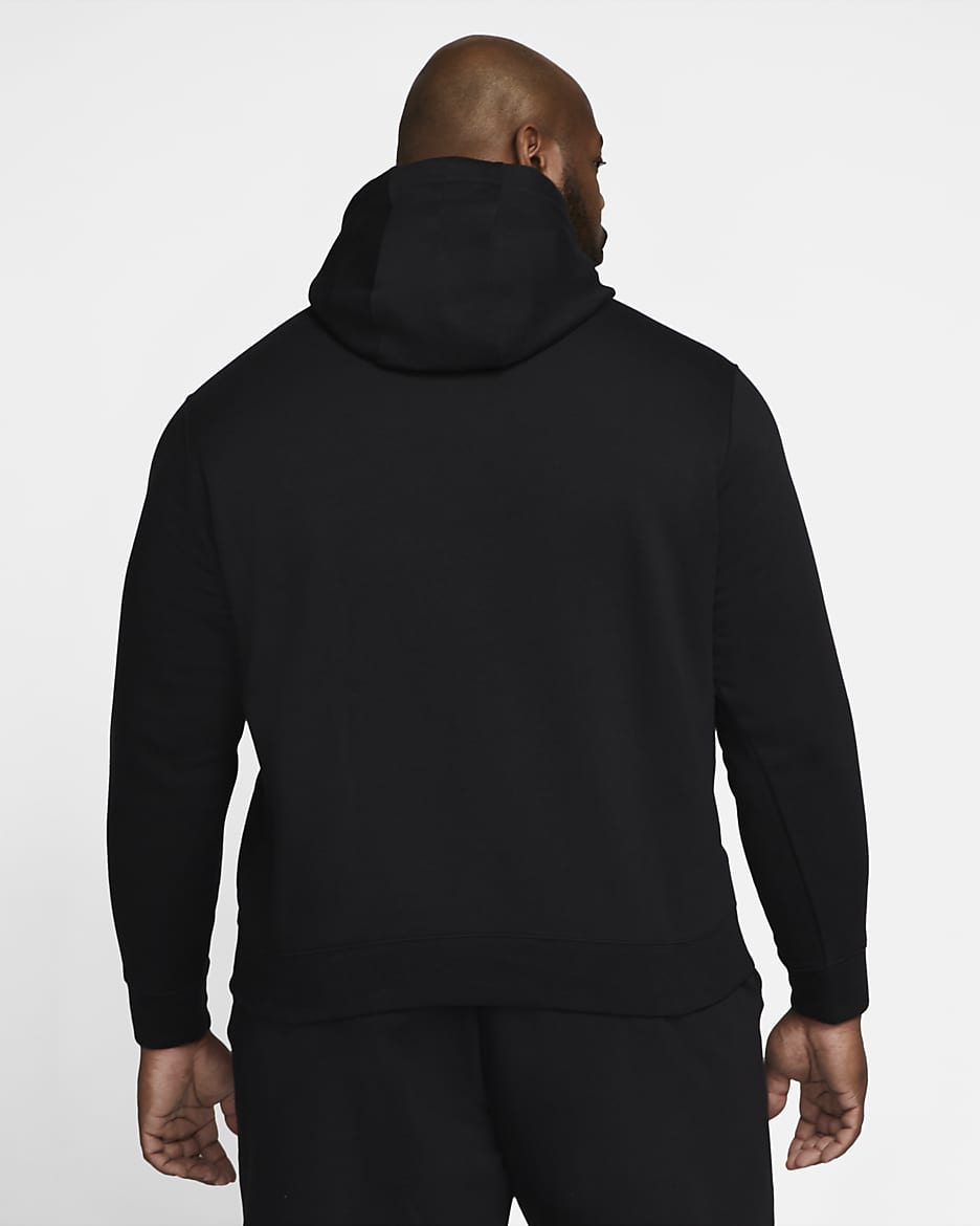 Nike Sportswear Club Fleece belebújós férfi kapucnis pulóver - Fekete/Fekete/Fehér