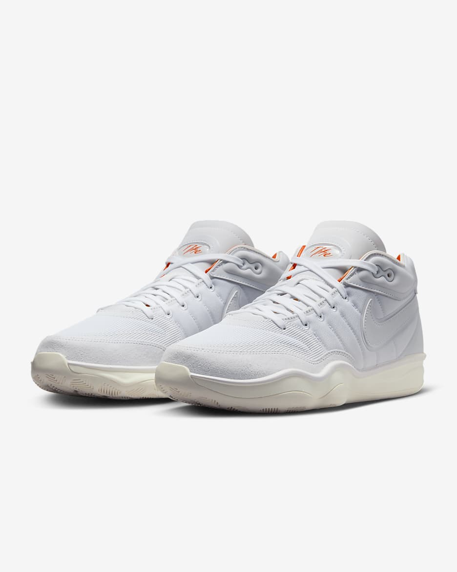 Nike G.T. Hustle 2 Basketball Shoes - White/Sail/Safety Orange/White