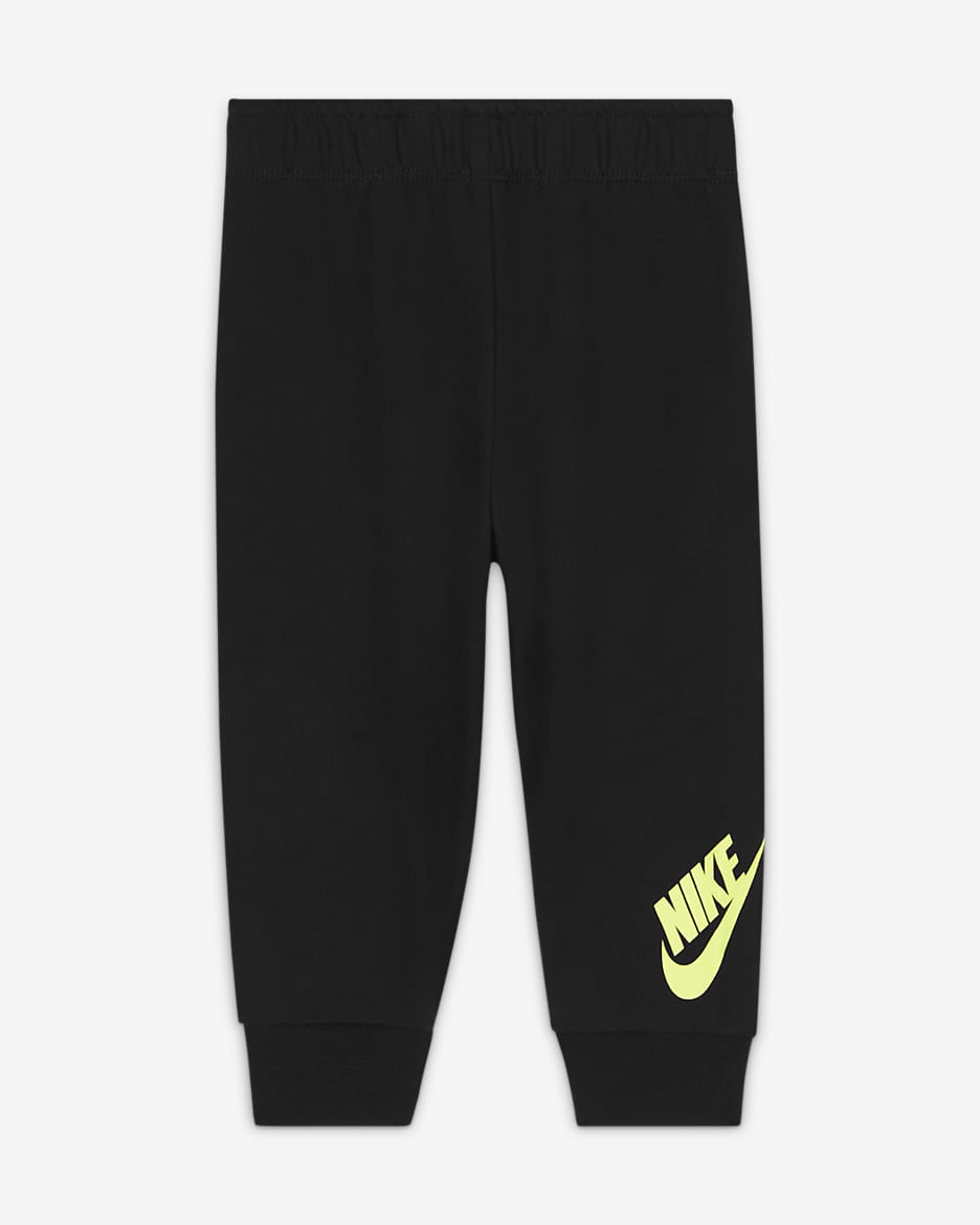 Nike Just Do It Driedelige set met broek voor baby's (3-6 maanden) - Zwart