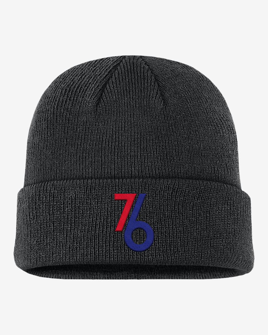 Philadelphia 76ers Terra City Edition Nika NBA Beanie - Black