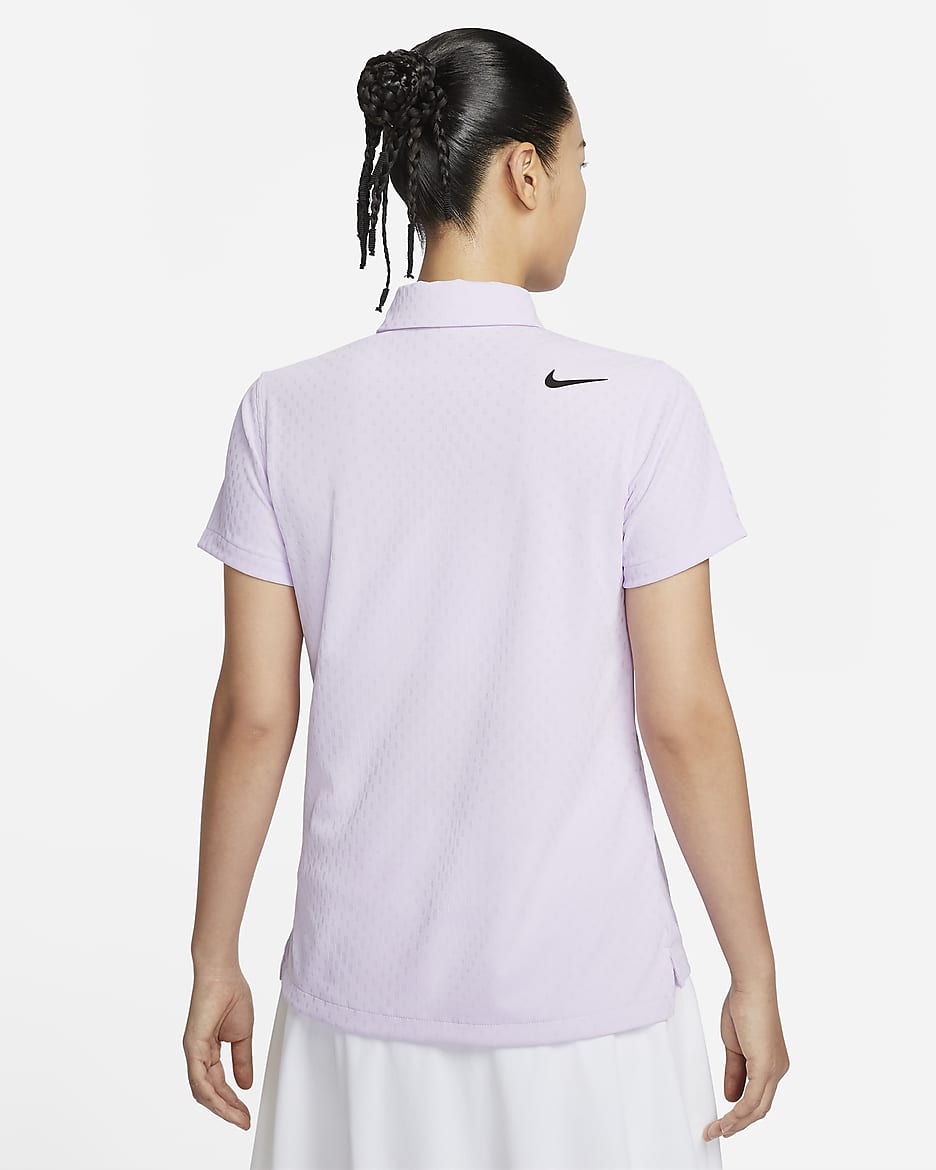 Nike Tour Women's Dri-FIT ADV Short-Sleeve Golf Polo - Violet Mist/Black