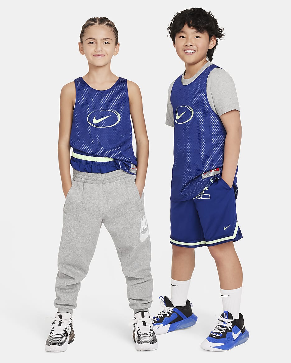 Jersey reversible para niños talla grande Nike Culture of Basketball - Azul royal intenso/Azul royal intenso/Verde vapor