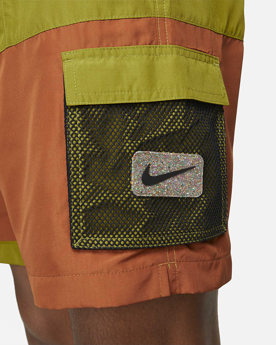 Traje de baño tipo short de voleibol de 18 cm militar para hombre Nike - Musgo