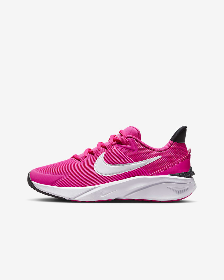Nike Star Runner 4 Big Kids' Road Running Shoes - Fierce Pink/Black/Playful Pink/White