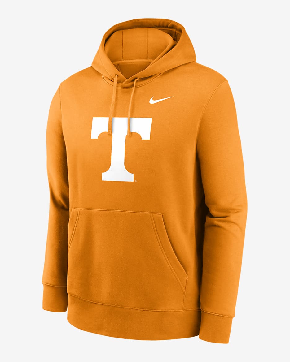 Tennessee Volunteers Primetime Evergreen Club Primary Logo Men's Nike College Pullover Hoodie - Orange