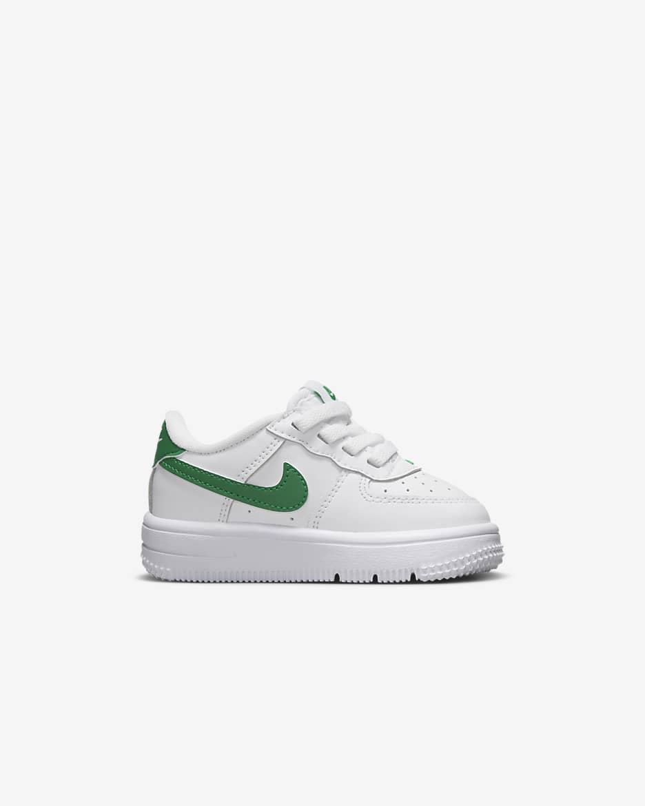 Nike Force 1 Low EasyOn Baby/Toddler Shoes - White/White/Malachite