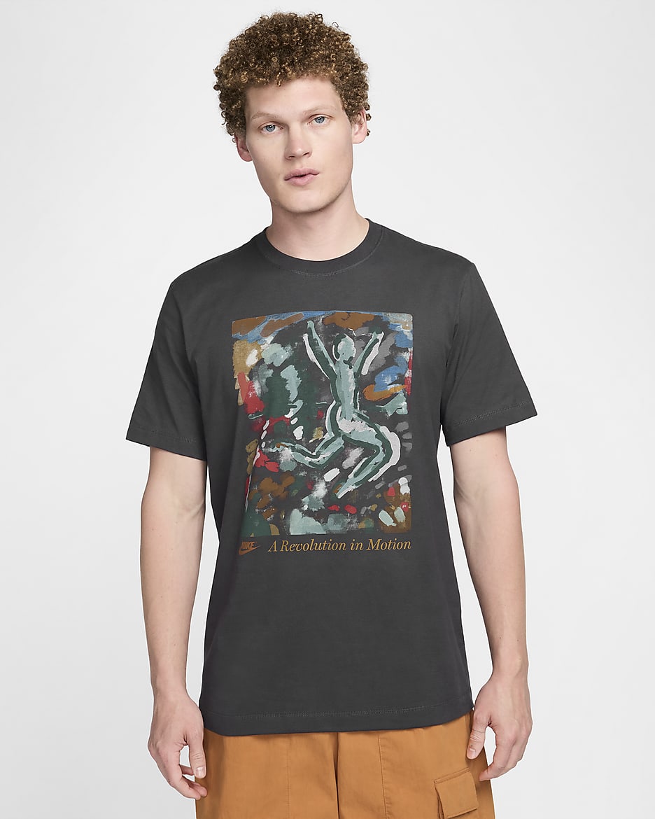 Nike Sportswear Men's Crew-Neck T-Shirt - Dark Smoke Grey