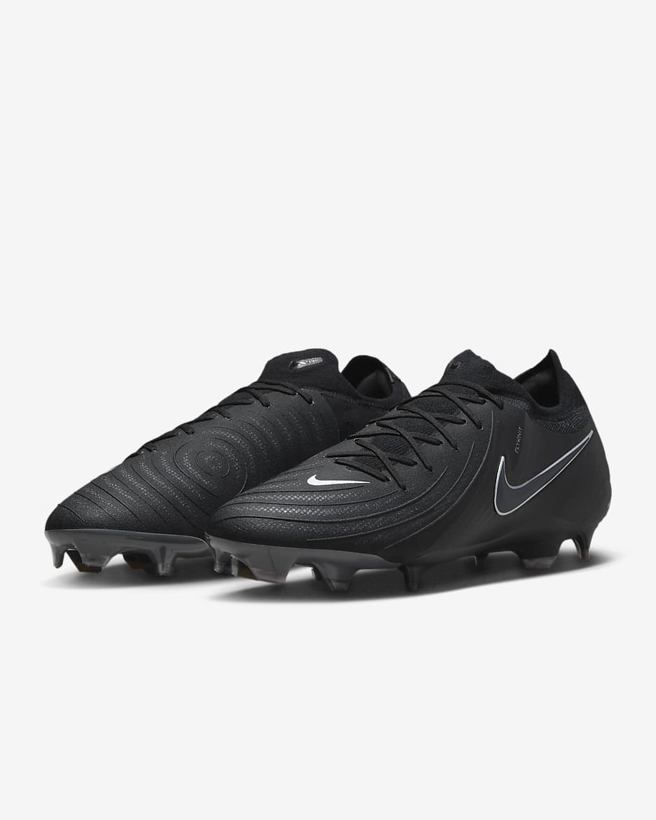 Nike Phantom GX 2 Pro FG Low-Top Soccer Cleats - Black/Black