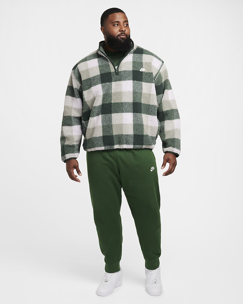 Nike Club Men's Winterized Half-Zip - Fir/Sail/Jade Horizon