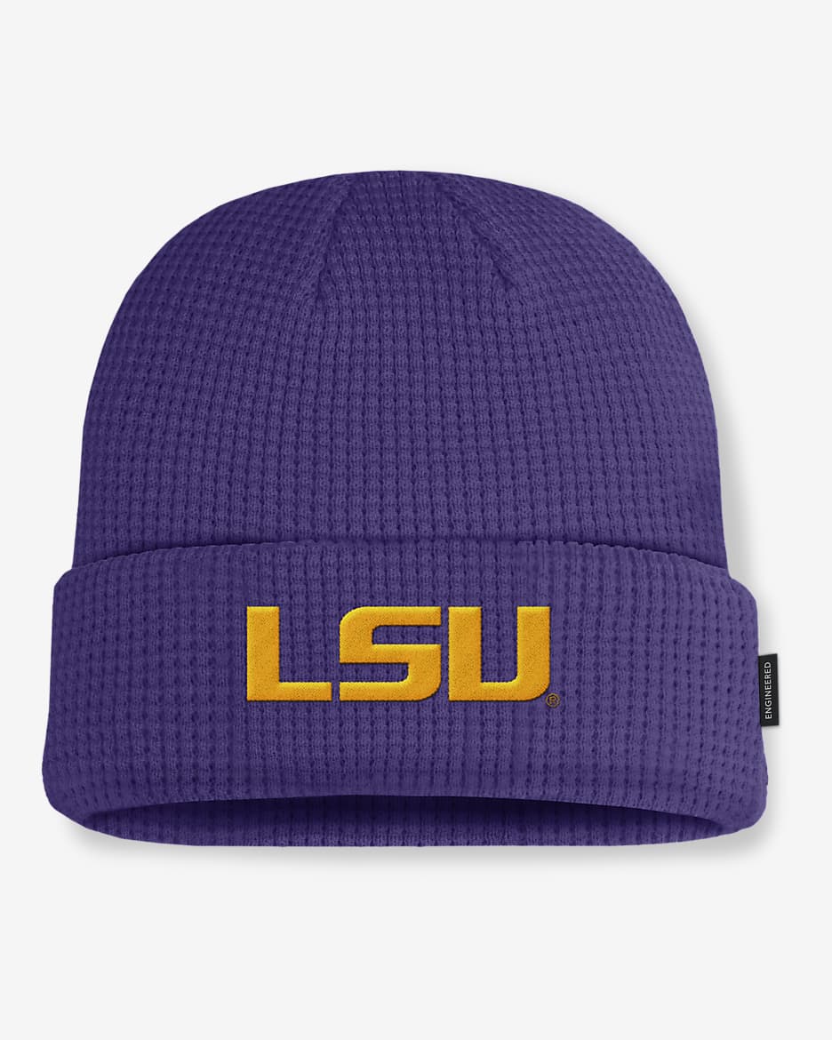 LSU Tigers Sideline Terra Men's Nike College Cuffed Beanie - Court Purple