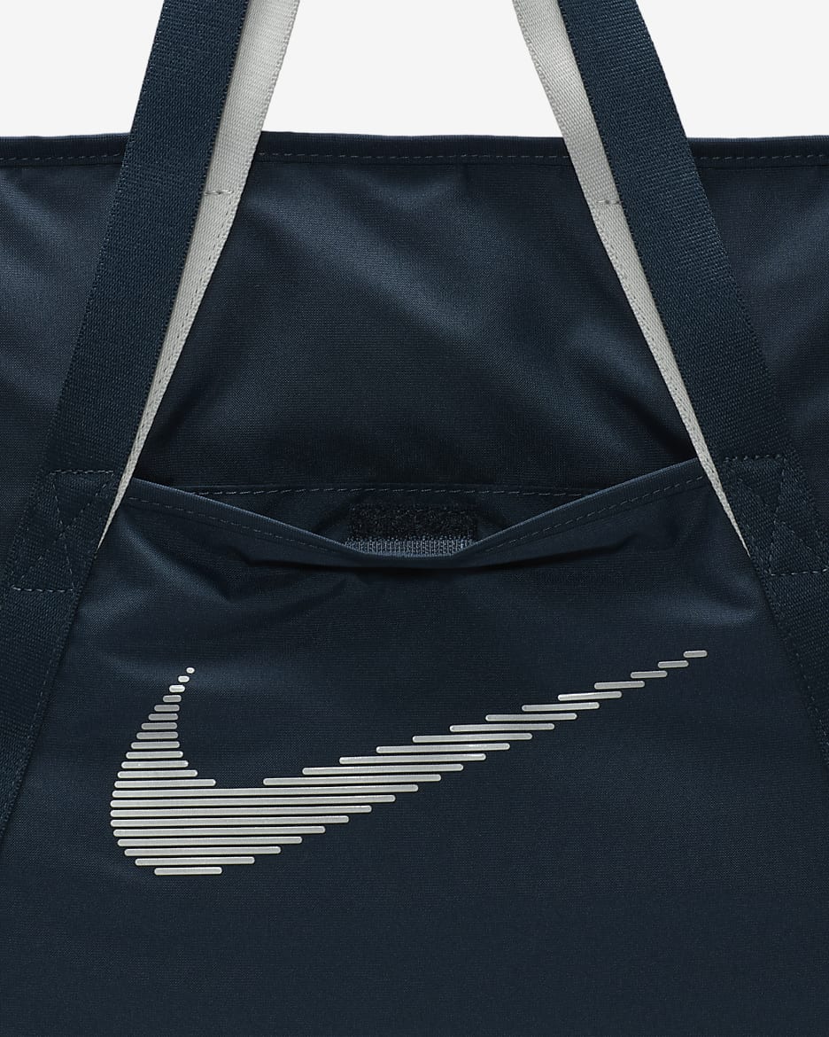 Nike Bossa de mà per al gimnàs (28 l) - Armory Navy/Platejat metal·litzat/Platejat metal·litzat