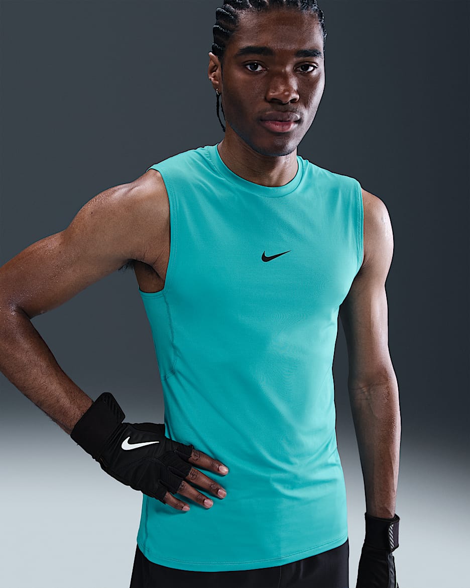 Camiseta sin mangas Dri-FIT para hombre Nike Pro - Cactus empolvado/Negro