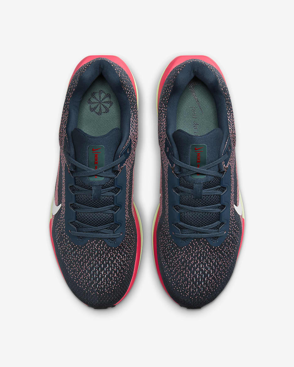 Nike Winflo 11 Men's Road Running Shoes - Armoury Navy/Barely Volt/Bicoastal/Hot Punch