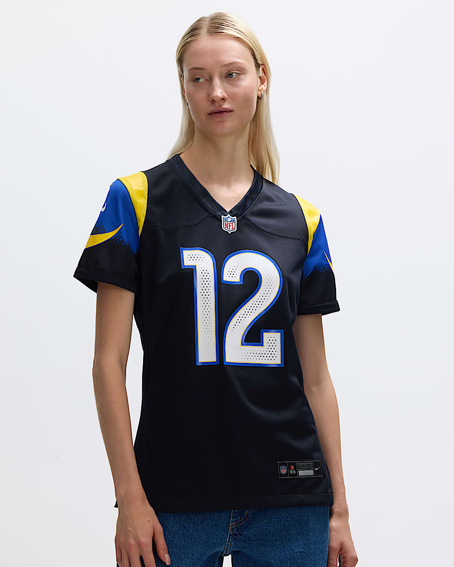Puka Nacua Los Angeles Rams Rivalries Collection Women’s Nike NFL Game Jersey - Navy