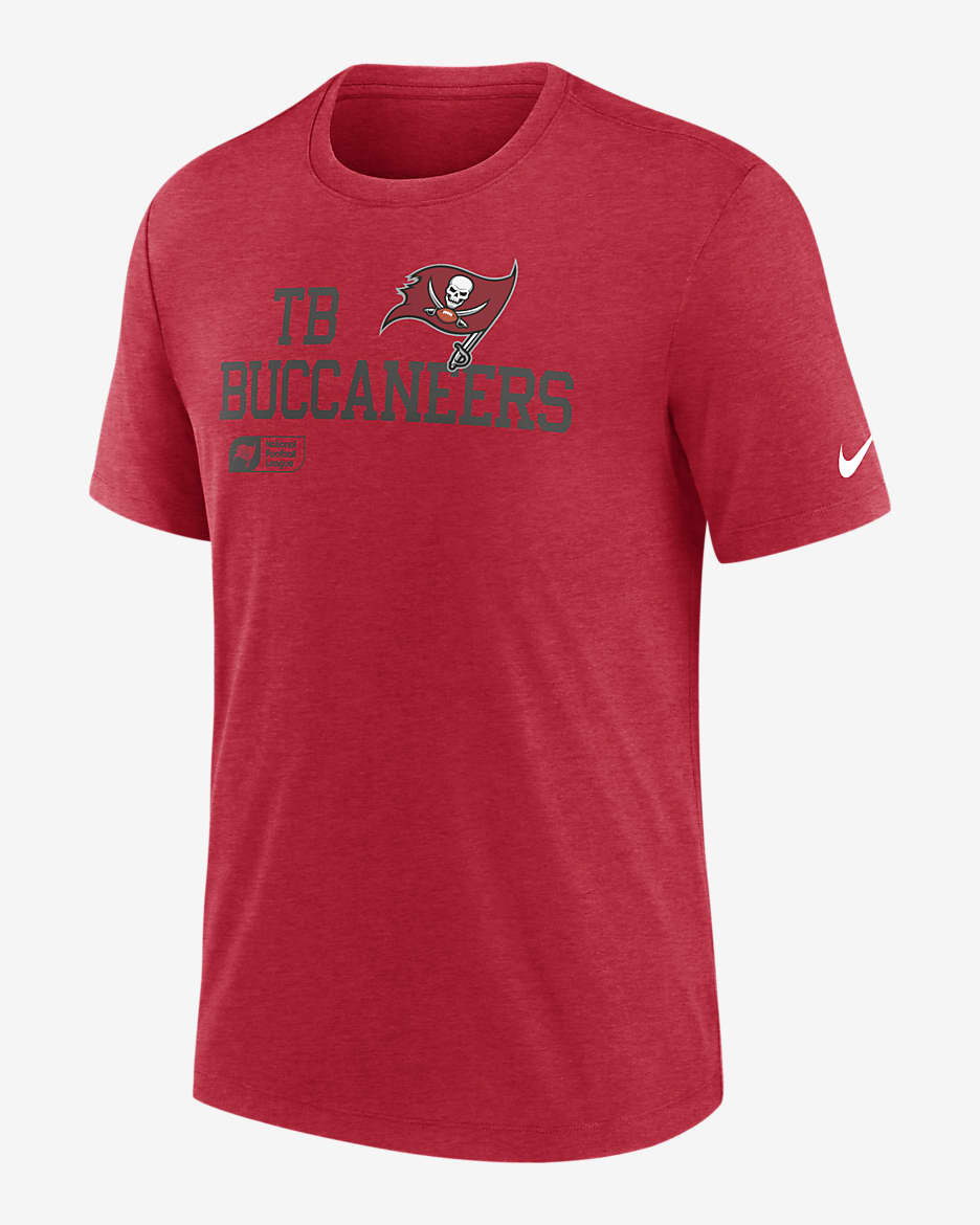 Tampa Bay Buccaneers Overlap Lockup Men's Nike NFL T-Shirt - Red