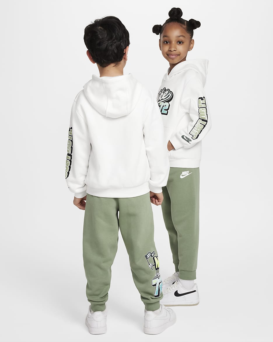 Nike Step Up Your Game Little Kids' 2-Piece Fleece Set - Oil Green