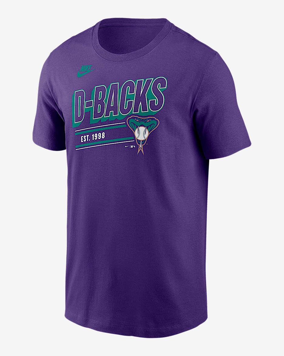 Arizona Diamondbacks Cooperstown Retro Men's Nike MLB T-Shirt - Court Purple