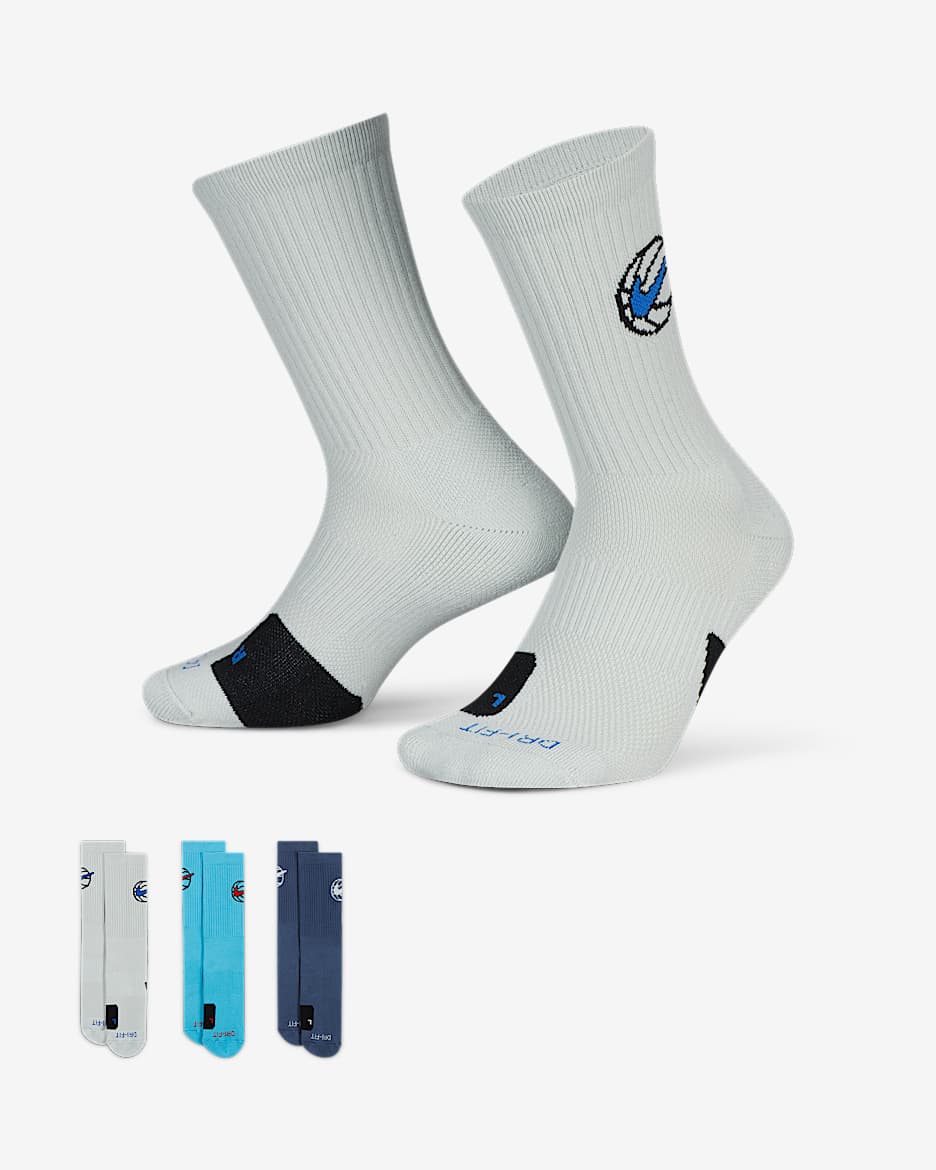 Calcetines de básquetbol (3 pares) Nike Everyday Crew - Multicolor