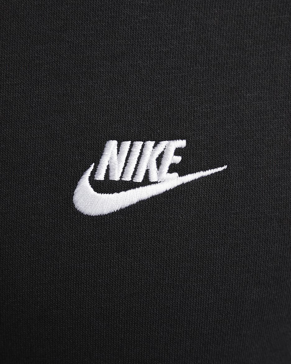 Haut en molleton Nike Sportswear Club pour Homme - Noir/Blanc