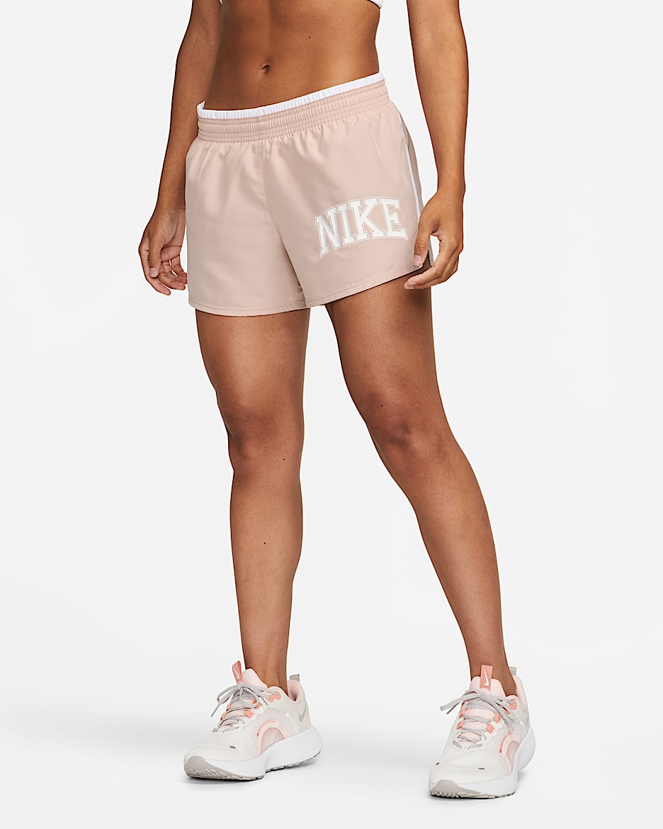 Nike Dri-FIT Swoosh Run Women's Running Shorts - Pink Oxford/White/White