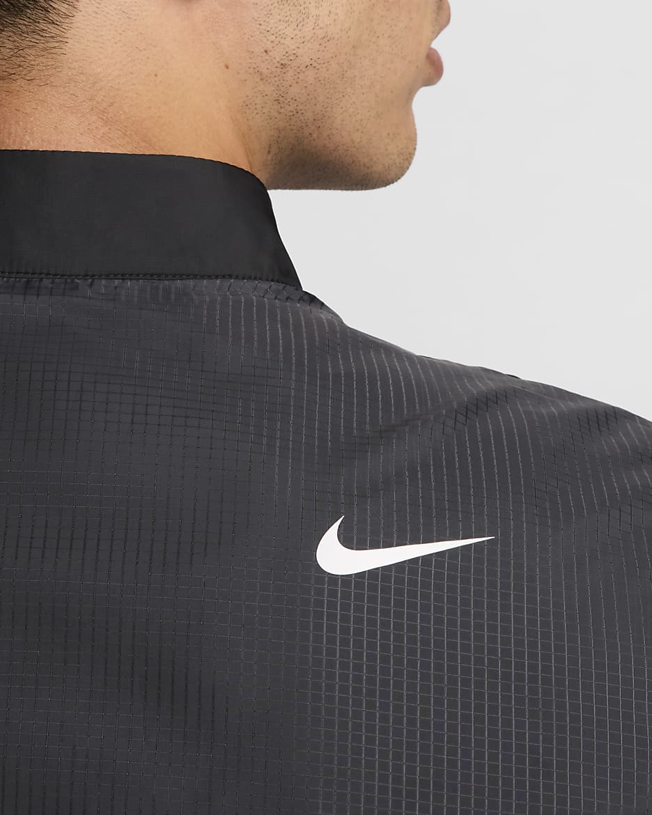 Nike Men's Therma-FIT Repel Full-Zip Golf Jacket - Black/Anthracite/White