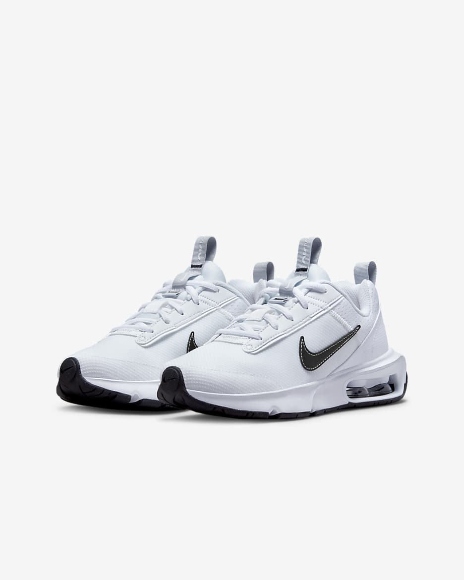 Tenis para niños grandes Nike Air Max INTRLK Lite - Blanco/Polvo fotón/Gris lobo/Negro