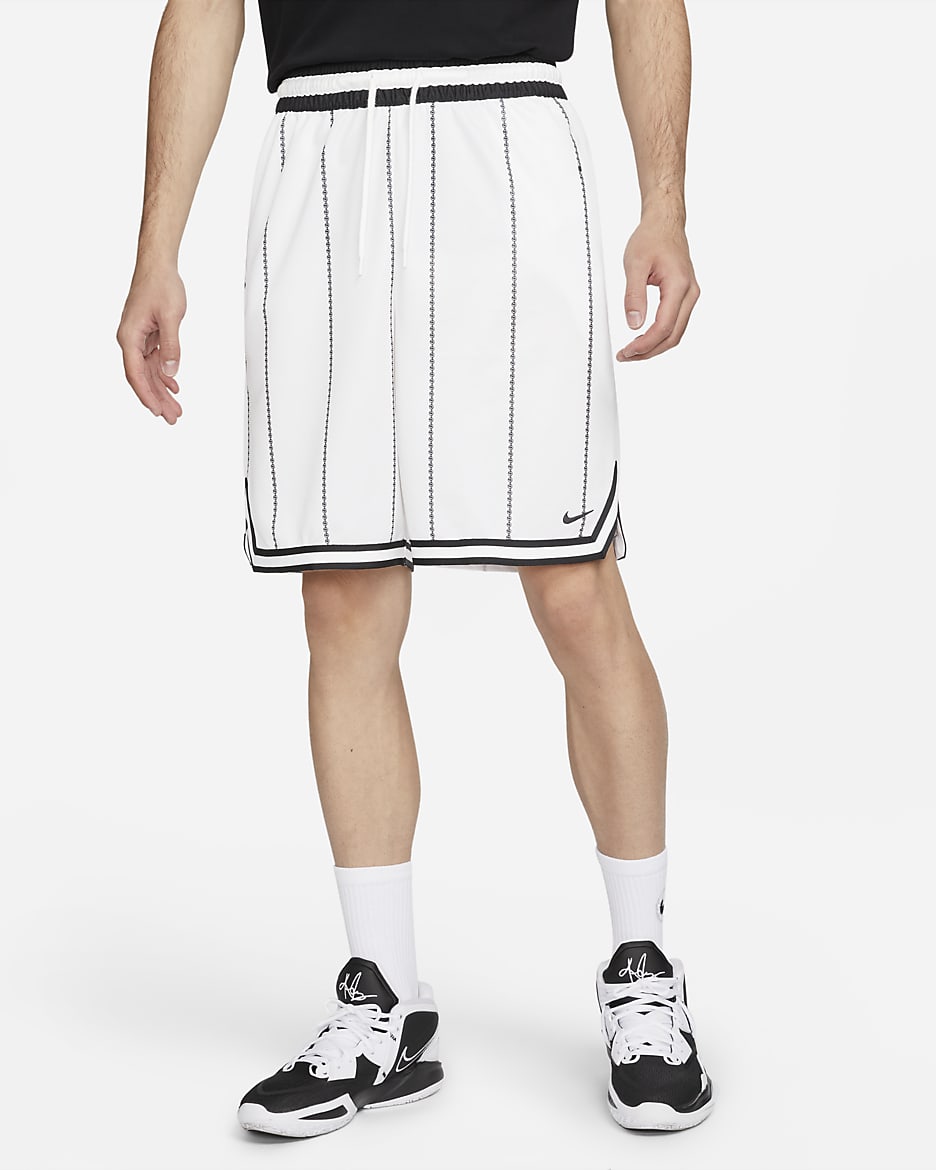 Nike Dri-FIT DNA 男款 10" 籃球褲 - Summit White/黑色/黑色