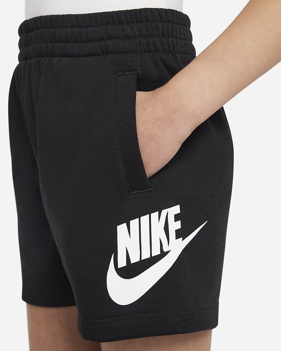 Nike Sportswear Club French Terry Shorts Little Kids Shorts - Black