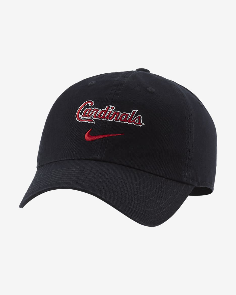 Nike Heritage86 Swoosh (MLB St. Louis Cardinals) Adjustable Hat - Pitch Blue