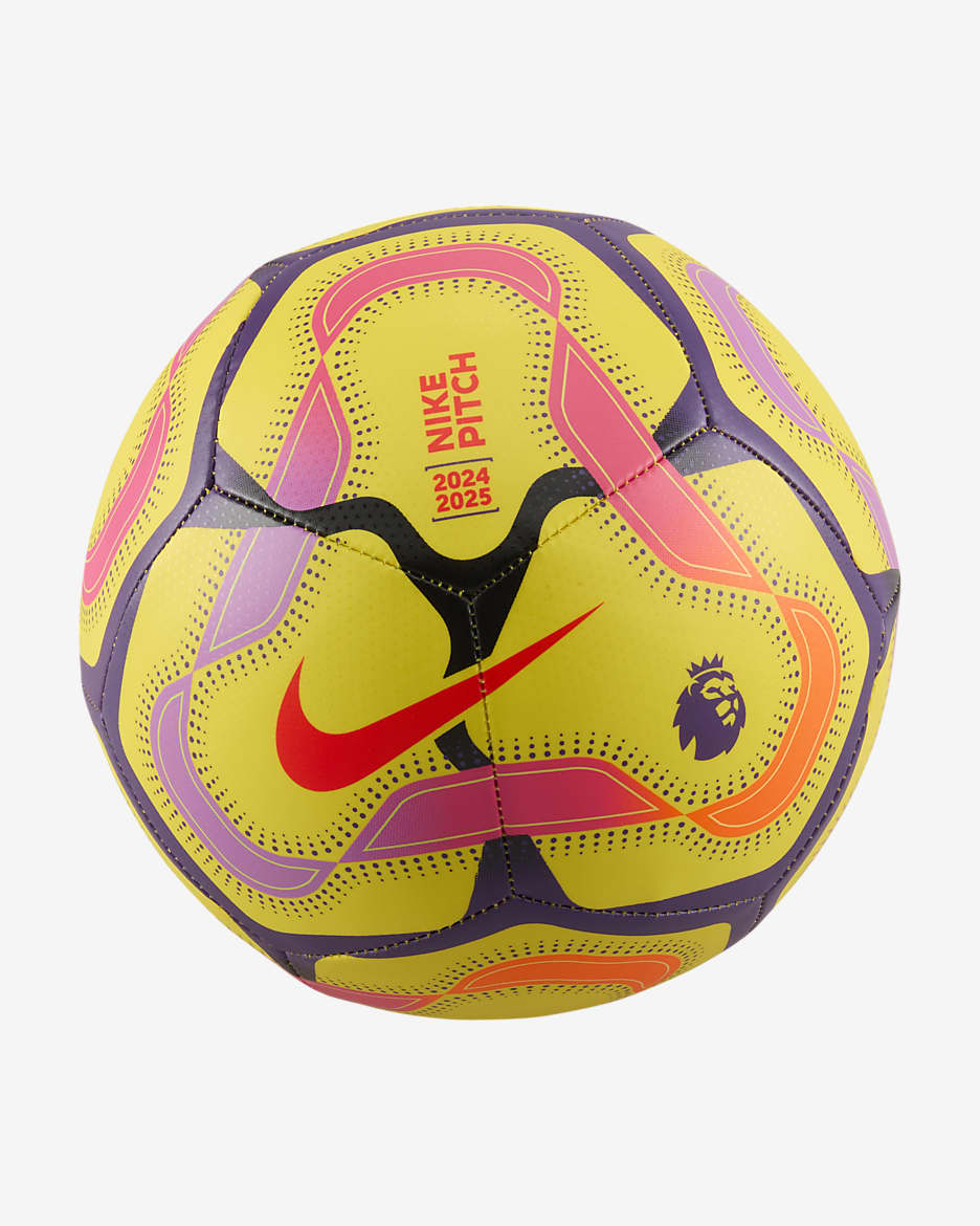 Premier League Pitch Nike Football - Yellow/Disco Purple/Fierce Pink/Bright Crimson