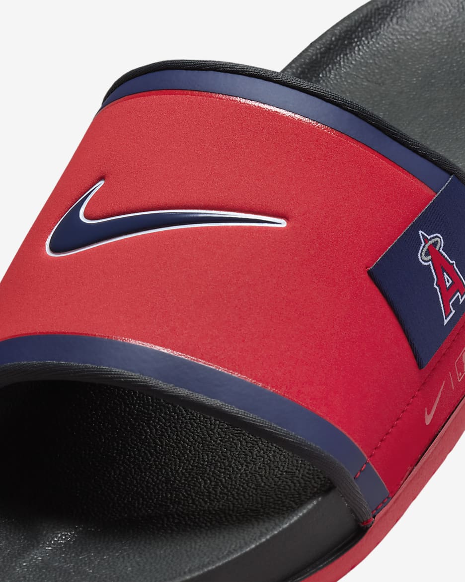 Chanclas Offcourt Nike Offcourt (Los Angeles Angels) - Rojo universitario/Gris humo oscuro/Azul marino medianoche