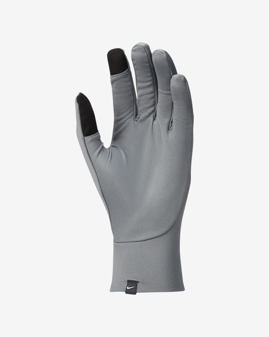 Guantes de correr Therma-FIT ligeros para hombre Nike Pacer - Gris