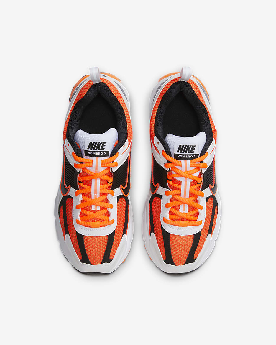 Nike Vomero 5 Big Kids' Shoes - Total Orange/White/Metallic Platinum/Black