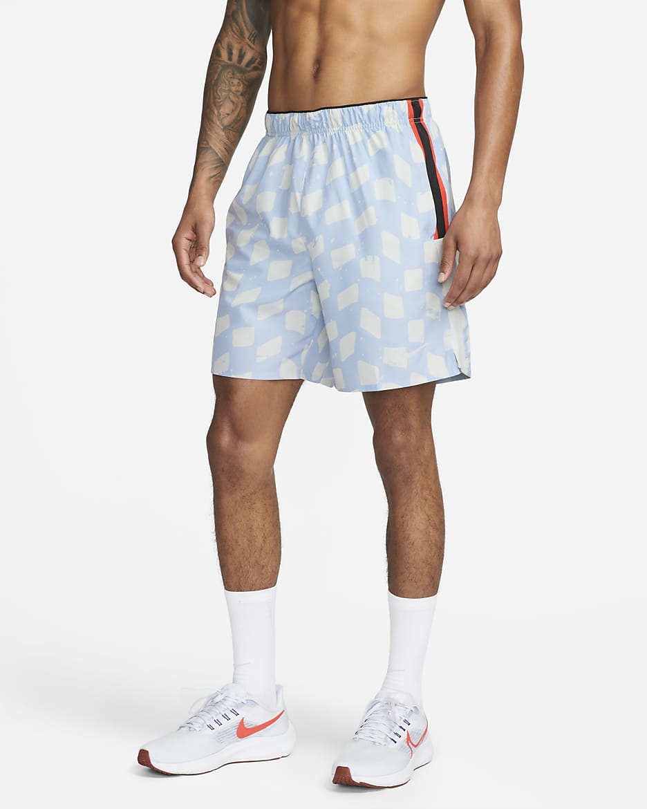 Nike Dri-FIT Challenger 男款 7" 無襯裡跑步短褲 - Cobalt Bliss/Light Silver