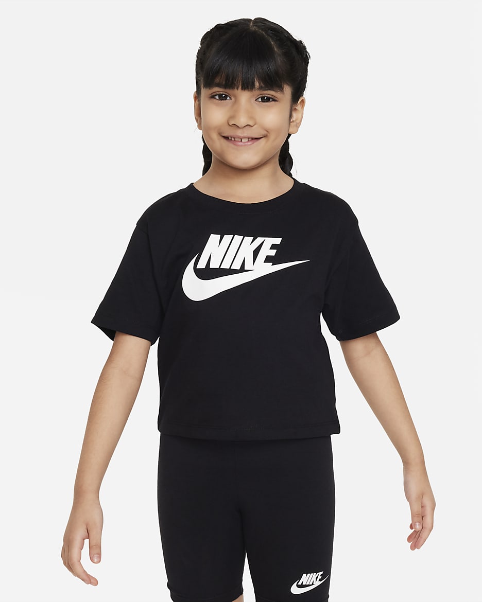 Nike Club Little Kids' Boxy Tee - Black