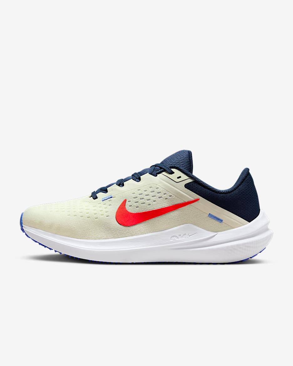 Nike Winflo 10 Men's Road Running Shoes - Sea Glass/Midnight Navy/Blue Joy/University Red