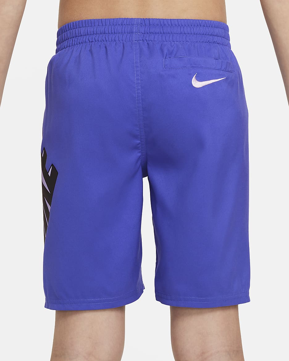 Nike Swim 3 D Big Kids Boys 7 Volley Shorts. Nike