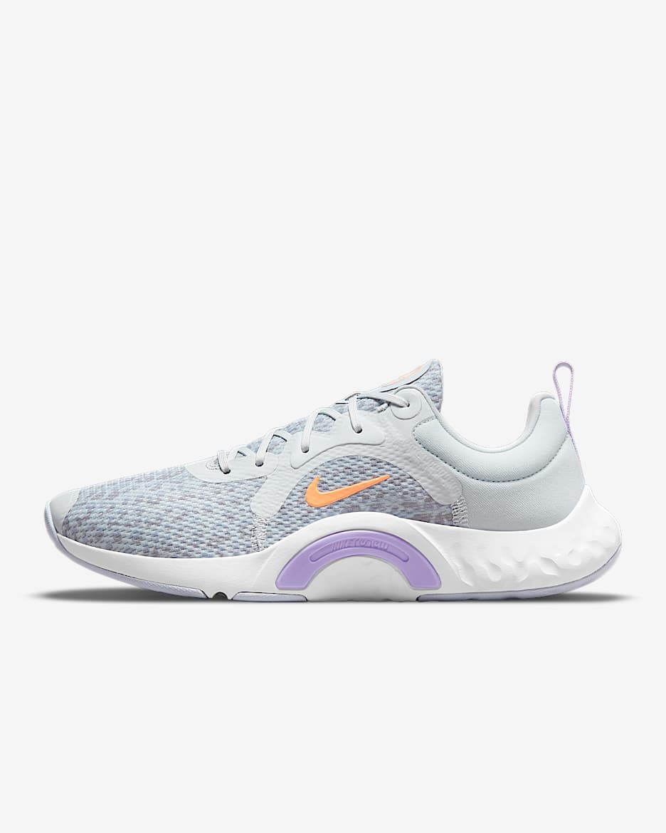 Nike Renew In-Season TR 11 Women's Workout Shoes - Pure Platinum/Lilac/Ghost/Atomic Orange