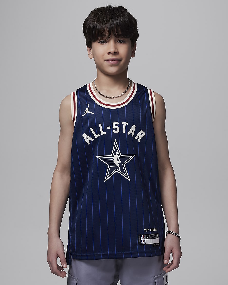 LeBron James Los Angeles Lakers 2024 All-Star Weekend Jordan Dri-FIT NBA Swingman Jersey för ungdom - College Navy