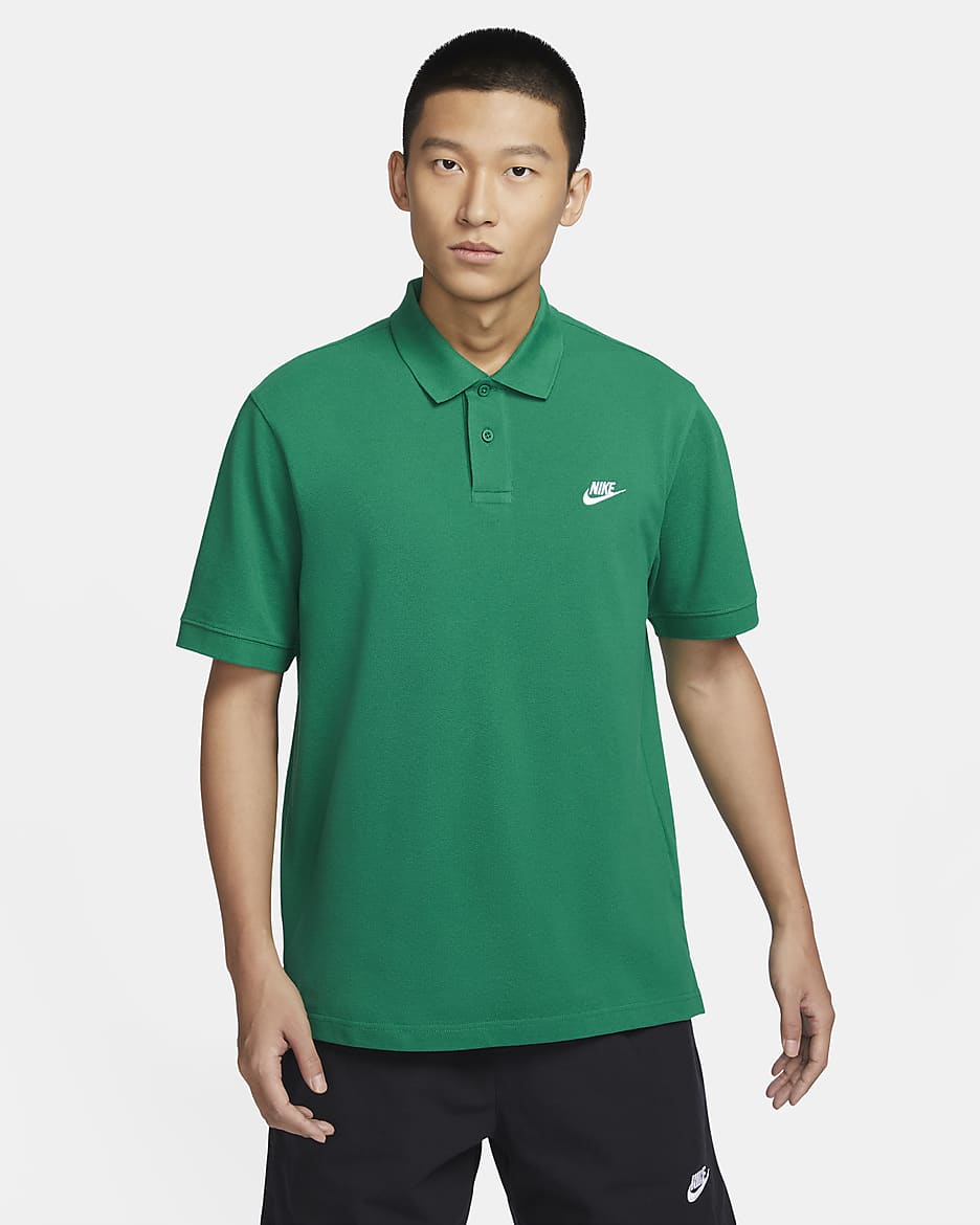 Nike Club Men's Short-Sleeve Polo - Malachite/White