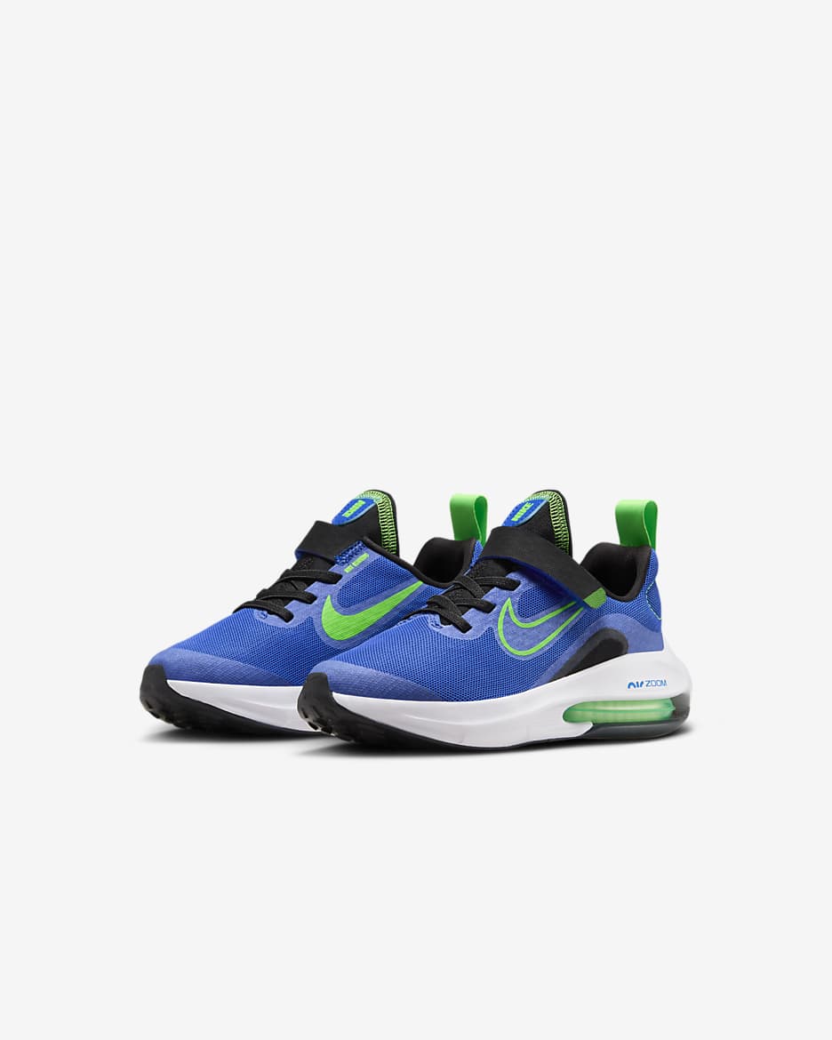 Nike Air Zoom Arcadia 2 Younger Kids' Shoes - Racer Blue/Black/White/Green Strike