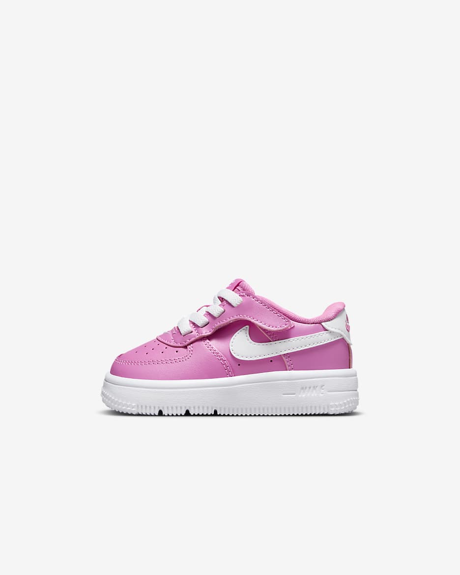 Nike Force 1 Low EasyOn Baby/Toddler Shoes - Playful Pink/White