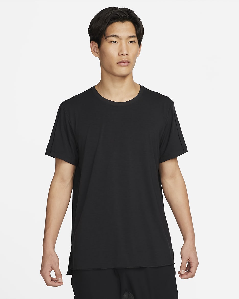 เสื้อผู้ชาย Nike Yoga Dri-FIT - ดำ/Iron Grey