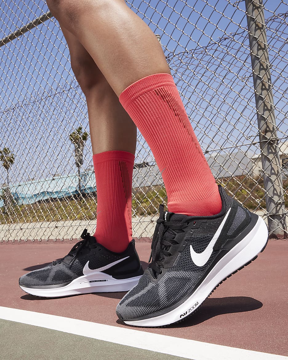 Tenis de correr en pavimento para mujer Nike Structure 25 - Negro/Gris humo oscuro/Blanco